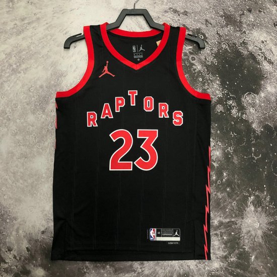 Maillot de Basket #23 Vanvleet Raptors 20-23 statement Noir